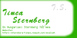 timea sternberg business card